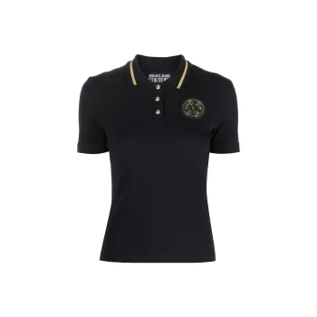 VERSACE JEANS COUTURE Polo Shirts Women's Black