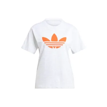 Adidas Originals Trefoil T Shirts Women's Light Heather Gray