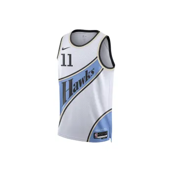 Nike x NBA Atlanta Hawks Dri Fit FW24 Trae Young Basketball Jersey Men's White