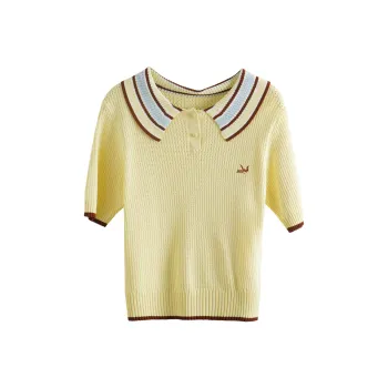 Olrain Knitwear Women's Light Yellow