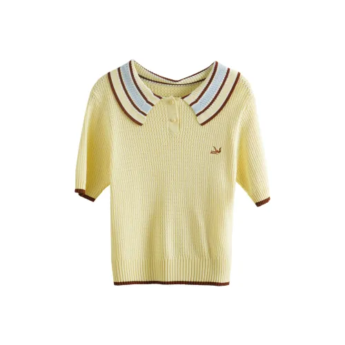 Olrain Knitwear Women's Light Yellow