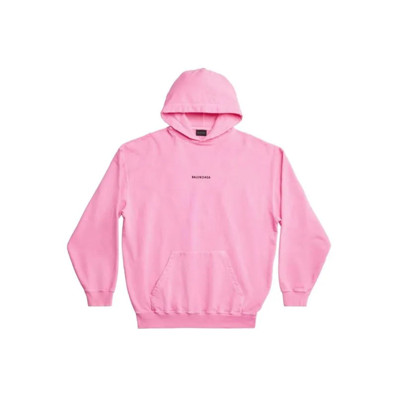 Balenciaga Sweatshirt Loose Fit Women's Neon Pink-0