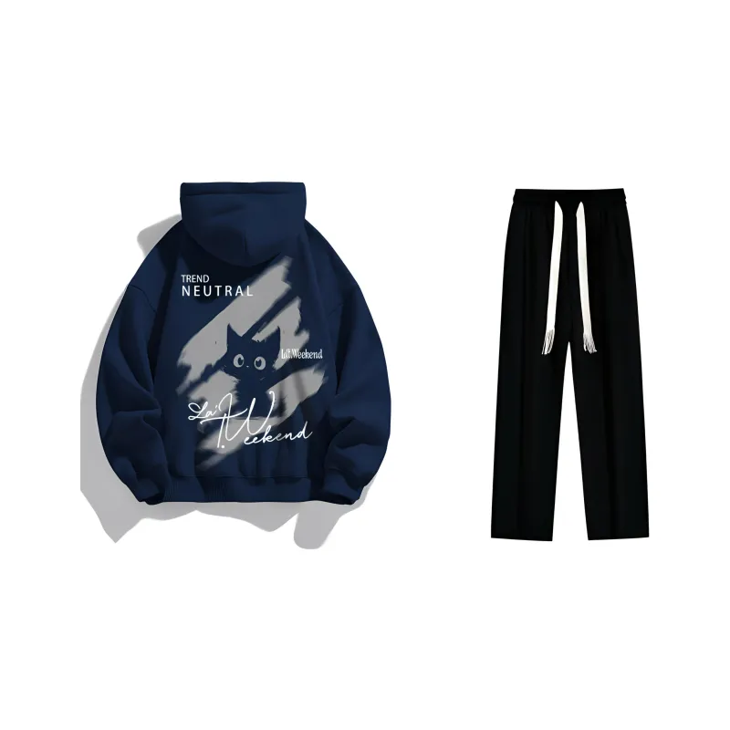 LA'T.WEEKEND Sweatshirt Set Unisex-16