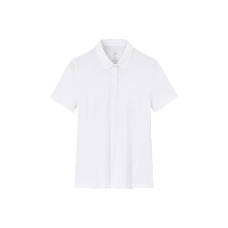Anta Variety Training Collection Polo Shirt Women's Snowflake White-0