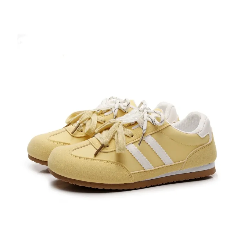 Feiyue Girly Heart Series Abrasion Resistant, Breathable, Lightweight Low Top Casual Shoes Women's Yellow-1