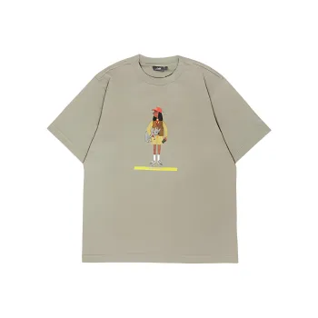 New Balance x Slowboy Drop Shoulder Sleeve T Shirt Women's Khaki