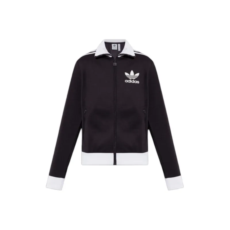 Adidas Originals Logo Printed Zip-Up Sweatshirt-0
