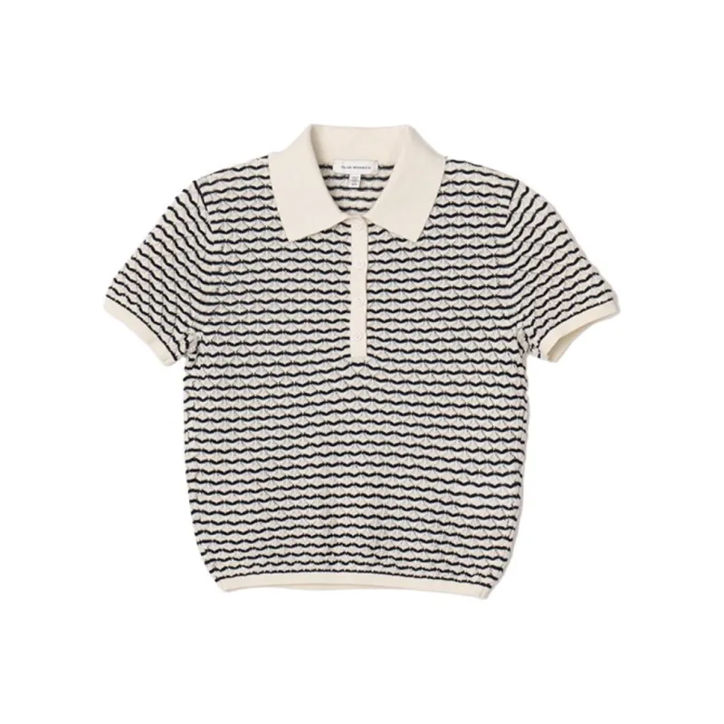 CLUB MONACO Knitwear Women's Black White Stripes-0