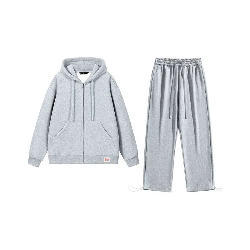 VCNV Sweatshirt Set Unisex Hundred Flowers Gray-0