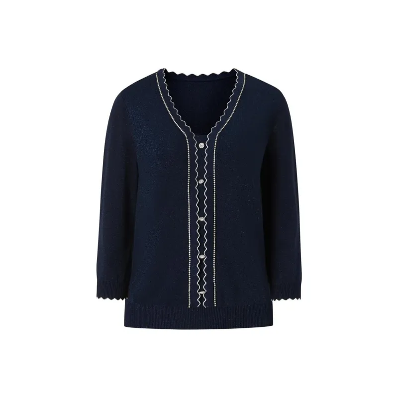 JZ Juzui Floral Dark Blue Women's-0