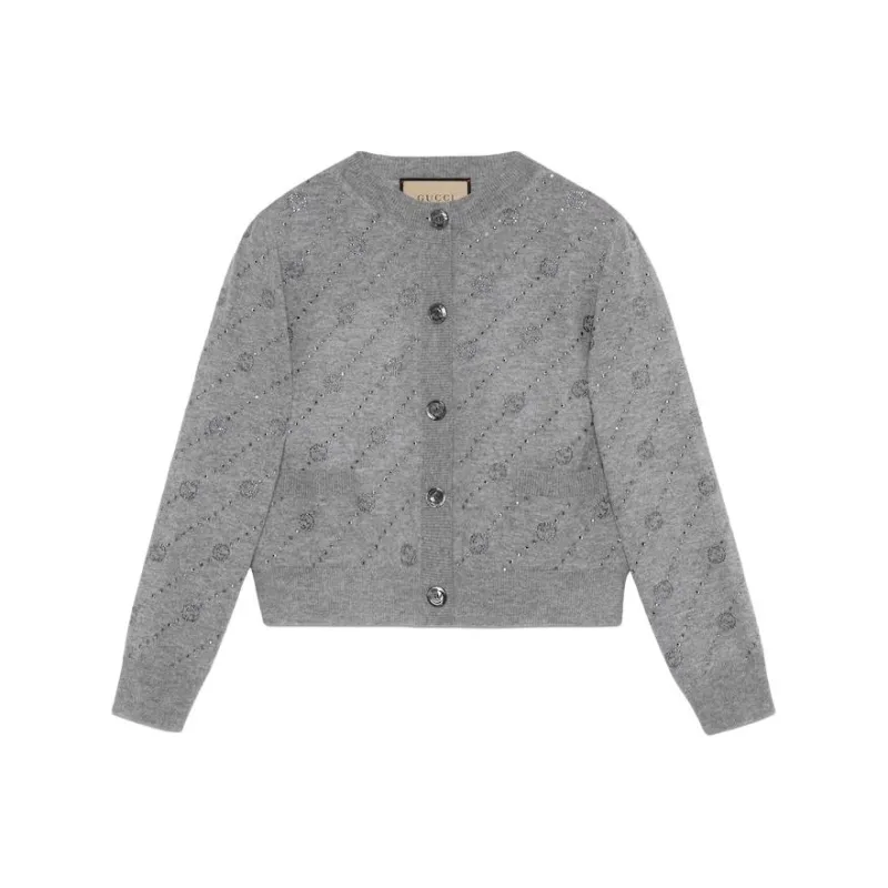 GUCCI Cashmere Sweater Women's Gray-0