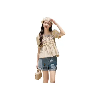ZIHAN Shirts Women's Beige Gold