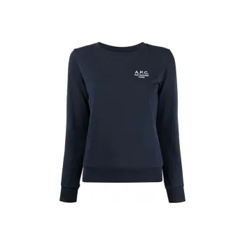 A.P.C Logo Print Crewneck Sweater