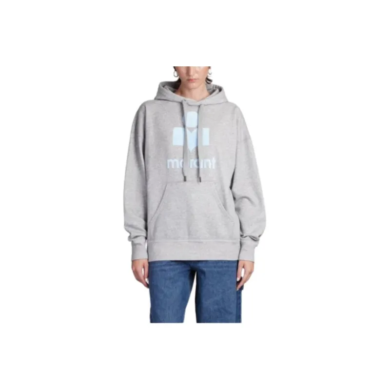 ISABEL MARANT Mansel Logoo Printed Drawstring Hoodie-0