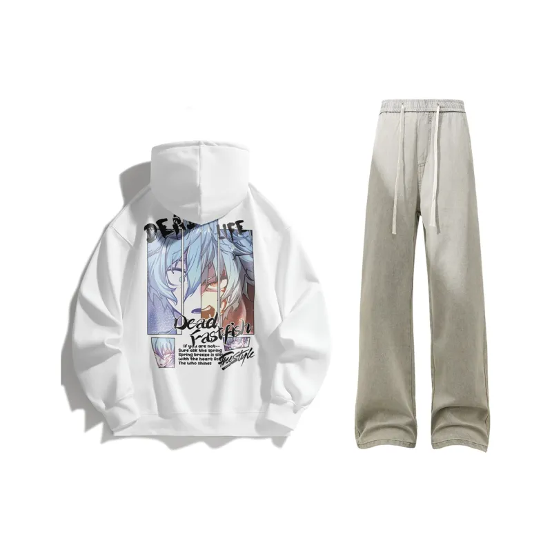 FASTFISH x SHENGSIJUELIANMINGKUAN Sweatshirt Set Unisex-32