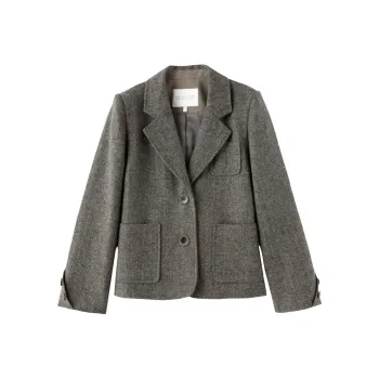 Miss Chipmunk Jackets Coats Women's Job's Tears Gray