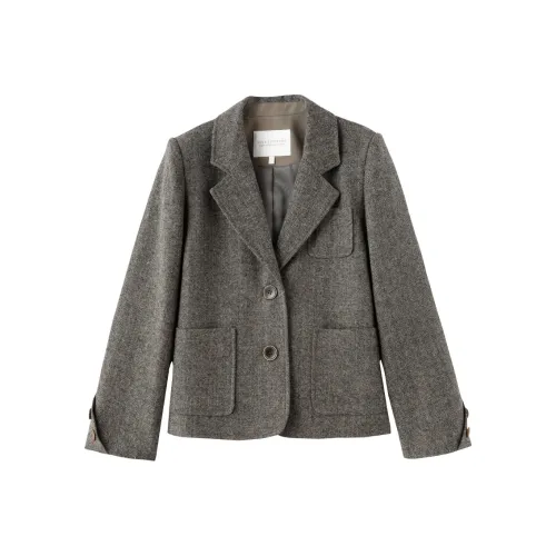 Miss Chipmunk Jackets Coats Women's Job's Tears Gray