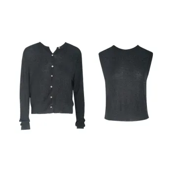 Little Pull Knitwear Women's Black Gray Color