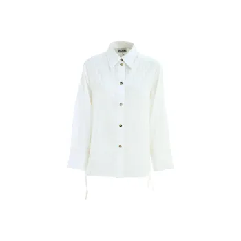GANNI Striped Oversized Shirt
