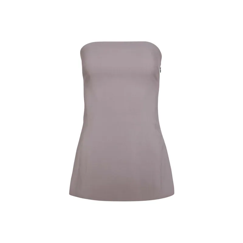 Tiger Mist TAMARA TOP Strapless Top Women's Gray-0