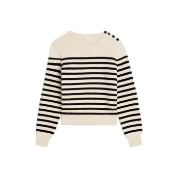 CELINE Striped Knitted Jumper