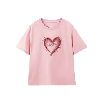 XIANGYING T Shirts Women's Pink