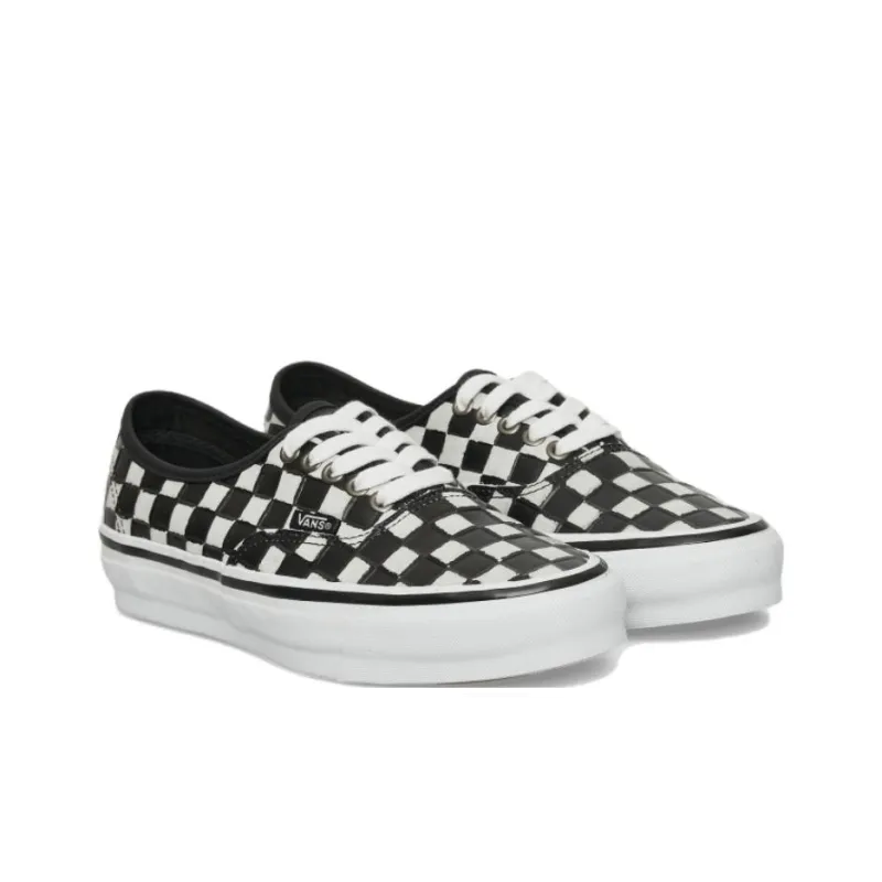 Vans Authentic 44 Wear resistant And Lightweight Low Top Skateboard Shoes Unisex Black-4
