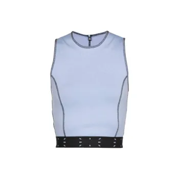 McQ Alexander McQueen Contrast Trim Cropped Top