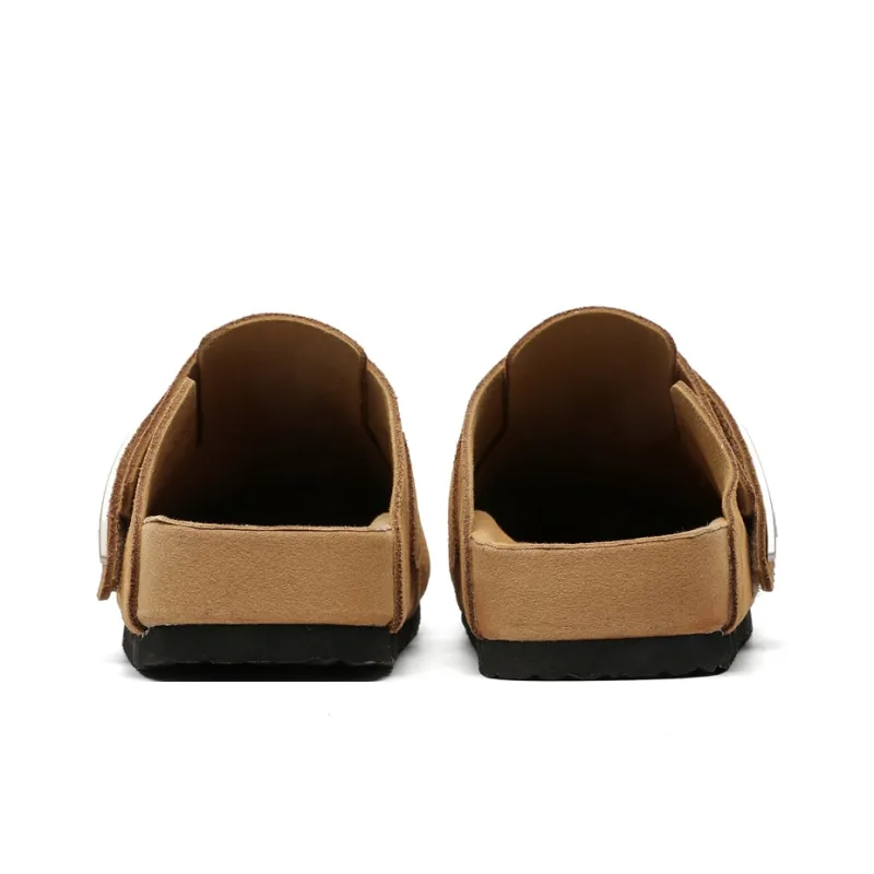 MOMGOG Rubber Sole Abrasion Resistant Slip Resistant Closed Toe Slippers Unisex-7