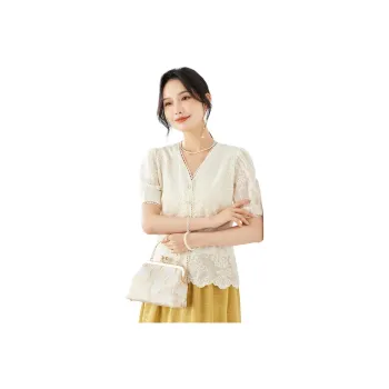TERRE BLEUE Shirt Women's Apricot
