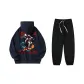 Navy Blue Top+Black Bottom Pants