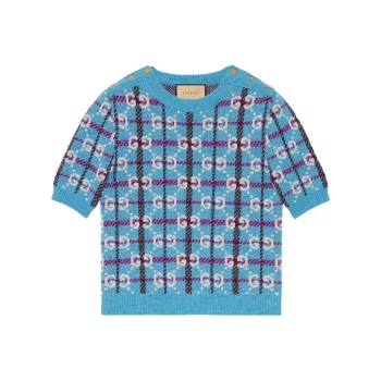 GUCCI SS23 Knitwear Women's Lake Blue
