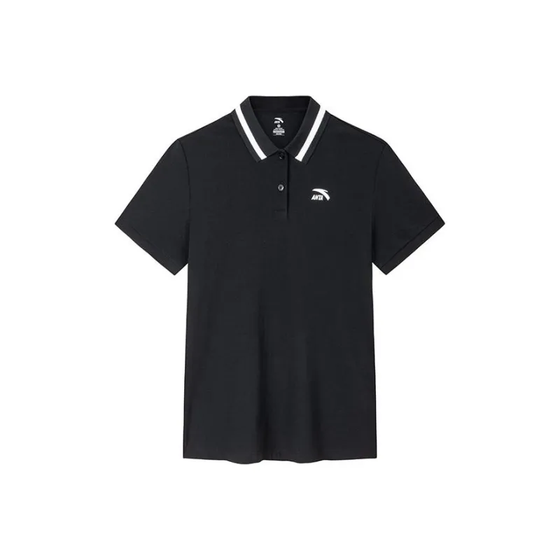 Anta Life Collection Polo Shirt Women's Basic Black-0