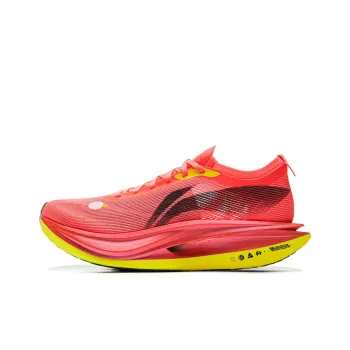 LINING Flyco 5 ELITE Running Shoes Men Low Top Fluorescent Begonia Red