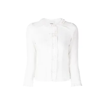 ISABEL MARANT Georgia Ruffled Semi-sheer Blouse