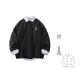Black+Blue White Stripes[Shirt](Includes 1 Random Puffer Jacket)