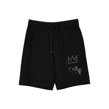JACK JONES· JACK JONES/Jack Jones X Basquiat Casual Shorts Men's E40 Black