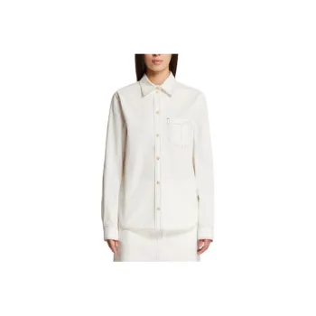TOTEME Contrast Stitching Long Sleeve Shirt