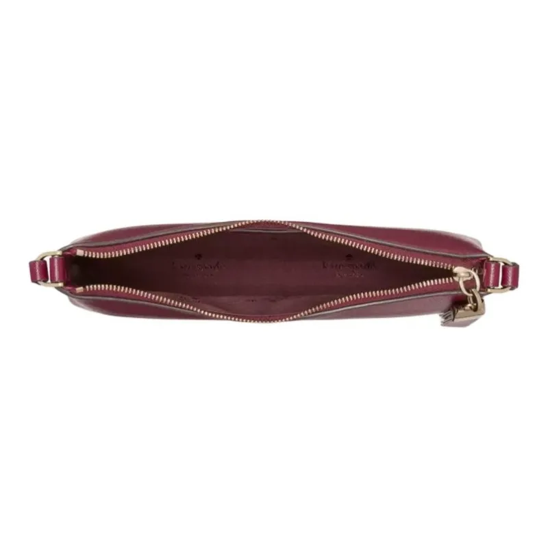 Kate Spade Leather Crossbody Bag, Shoulder Bag Small Size Women's Blackberry Jam-3