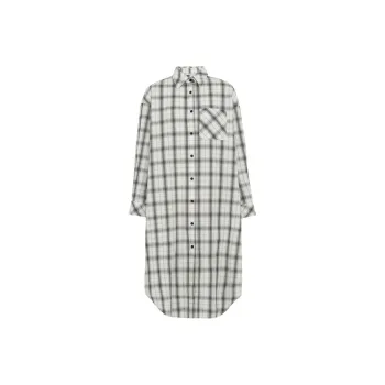 MEIYANG Shirt Women's Black White Plaid