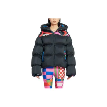 EMILIO PUCCI Onde Panelled Zipped Hooded Puffer Jacket