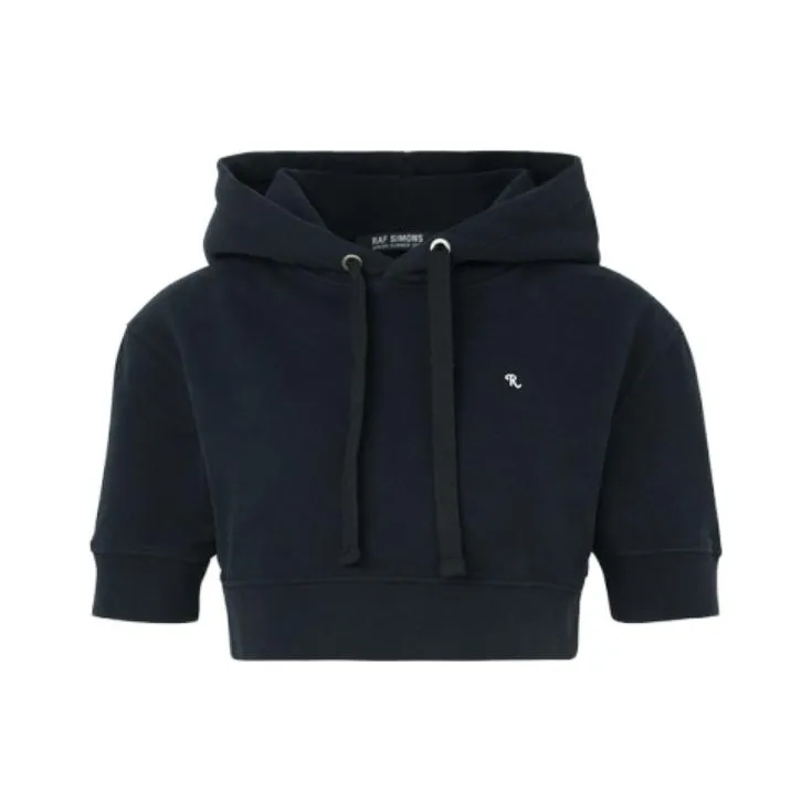 RAF SIMONS Drawstring Cropped Hoodie-0