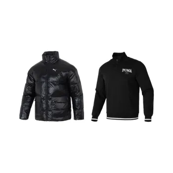 PUMA Sports Life Collection Sweatshirt Set Men's Two Piece Set Black
