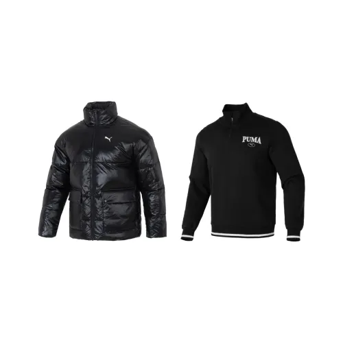 PUMA Sports Life Collection Sweatshirt Set Men's Two-Piece Set Black