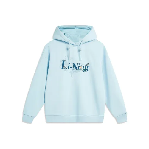 LiNing Sports Fashion Collection Sweatshirt Women's Light Belly Blue