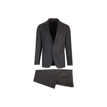 Tagliatore Montecarlo Single Breasted Pinstriped Suit