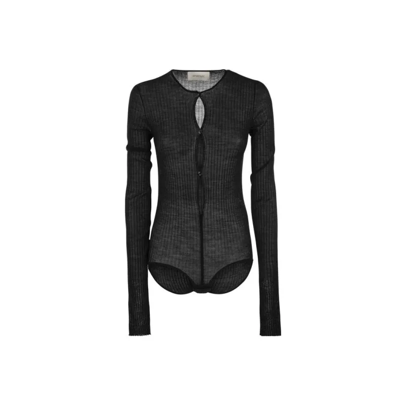 SportMax Dinar Ribbed Bodysuit-0