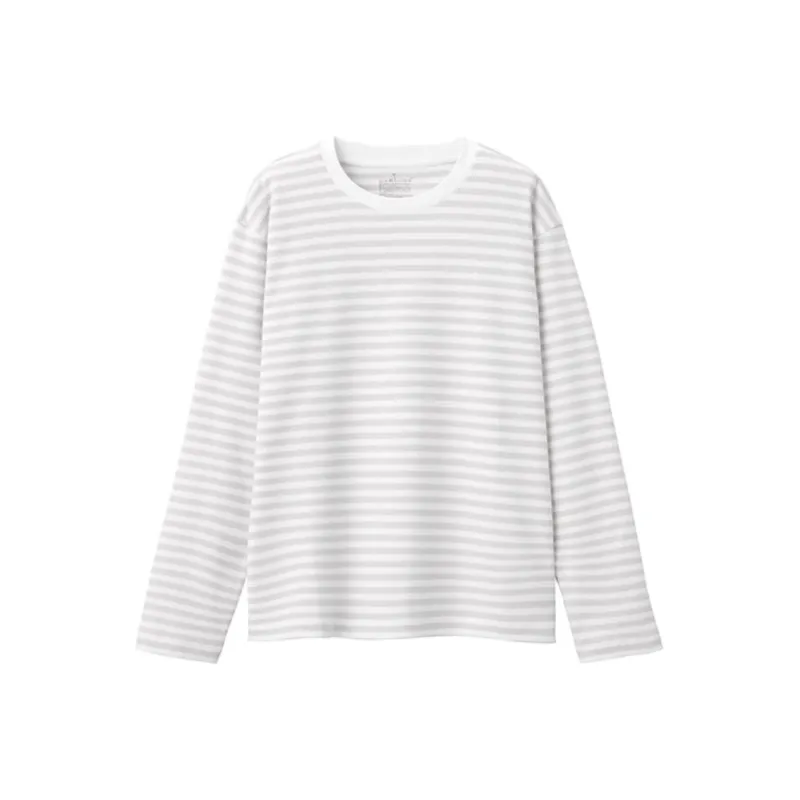 MUJI Drop Shoulder Sleeve T-Shirt Women's-6