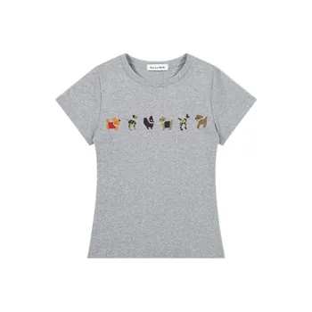 1ESS LA MODE T Shirt Women's Gray