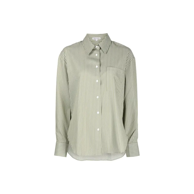 Reformation Shirts Women's Olive Green-0